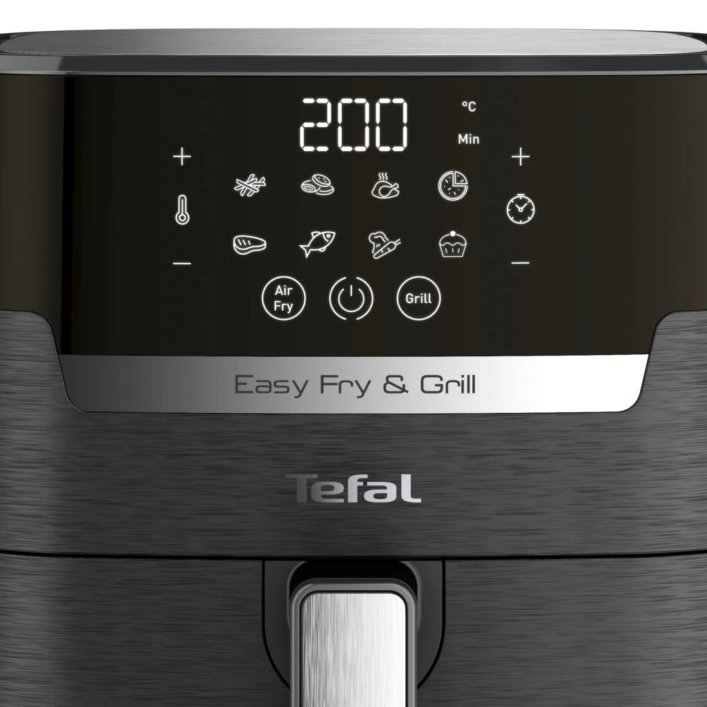 Tefal EY5058 Easy Fry And Grill Precision Heteluchtfriteuse 4.2L 1400W Zwart 4 Tefal EY5058 Easy Fry And Grill Precision Heteluchtfriteuse 4.2L 1400W Zwart - Afbeelding 2