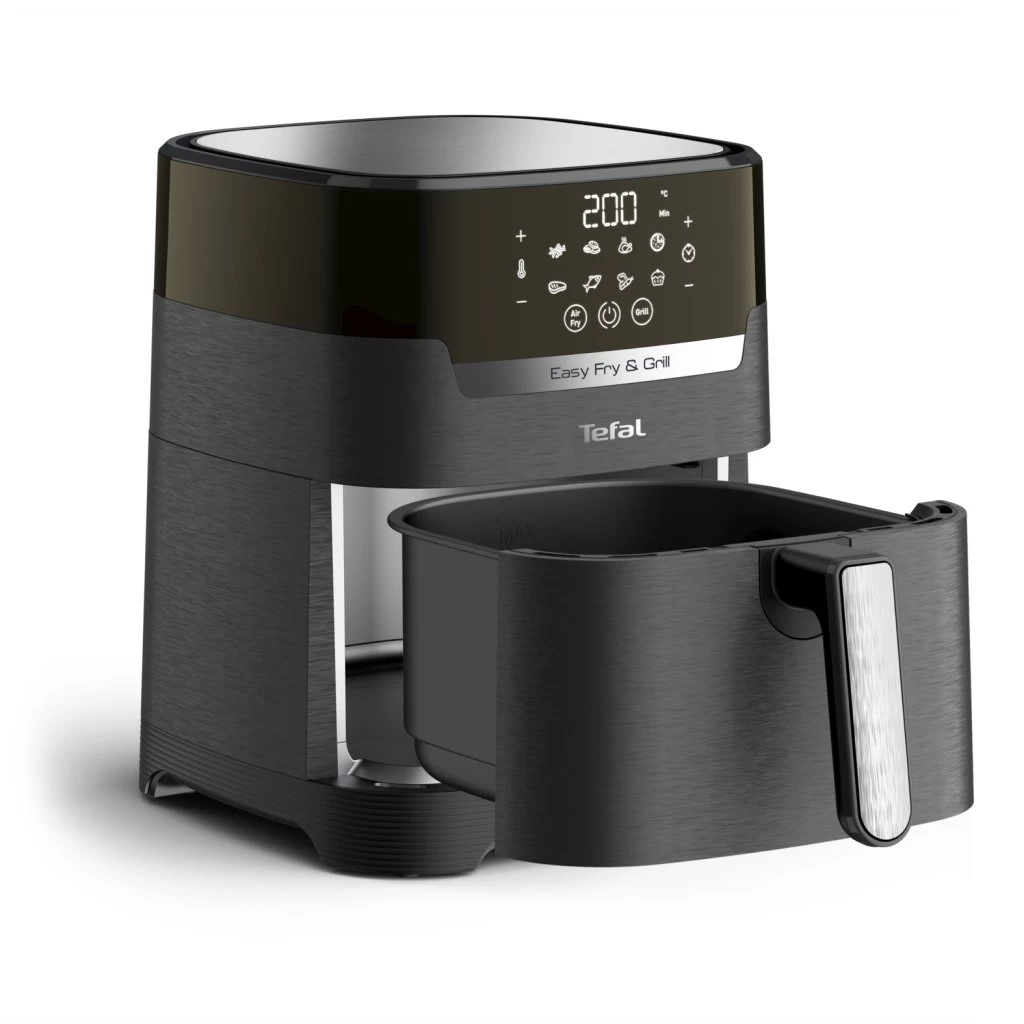 Tefal EY5058 Easy Fry And Grill Precision Heteluchtfriteuse 4.2L 1400W Zwart 3 Tefal EY5058 Easy Fry And Grill Precision Heteluchtfriteuse 4.2L 1400W Zwart