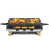 Tefal RE610D 3in1 8-Persoons Raclette Zwart/RVS/Hout -Bosch Winkel Tefal RE610D 3in1 8 Persoons Raclette ZwartRVSHout